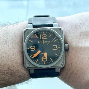 Bell & Ross - Men’s Rubber Strap - Orange